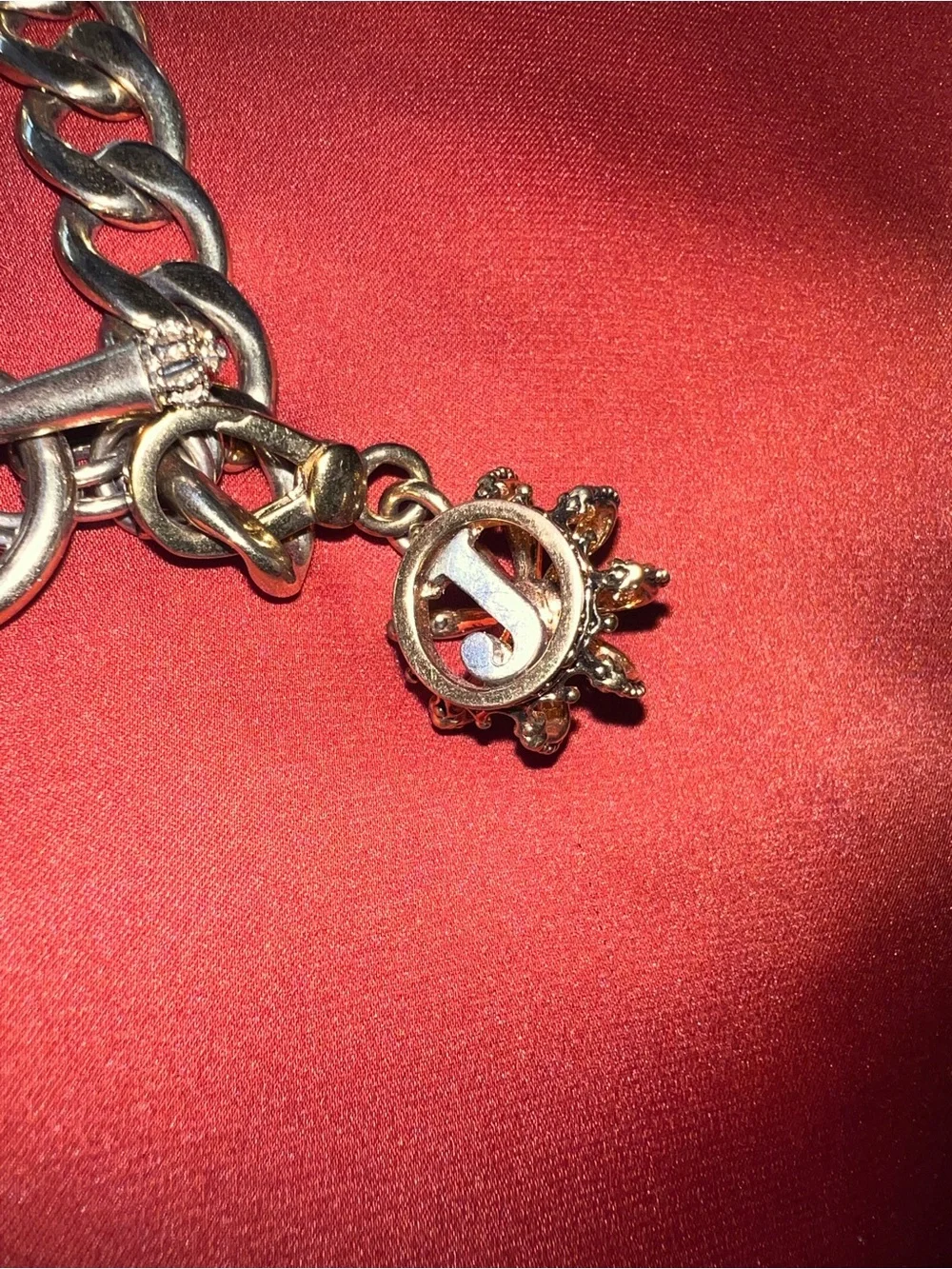 Juicy Couture RARE CHARM Heart Charm Bracelet - Picture 3 of 6